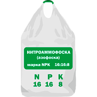 Нитроаммофоска (азофоска) марка NPK 16 -16 - 8 ТУ 2186-032-00206486-2015